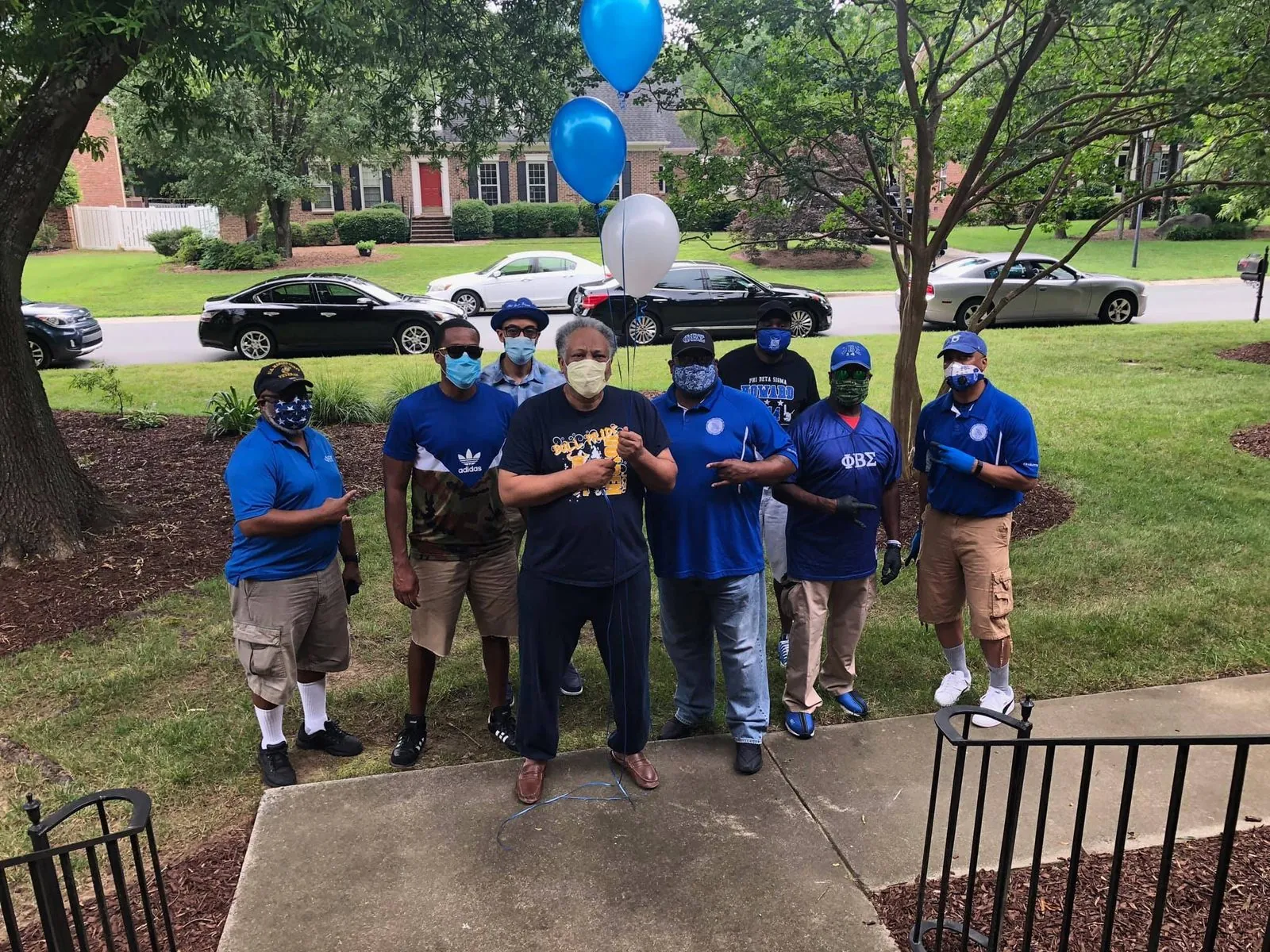 Brothers volunteering at a community outreach event